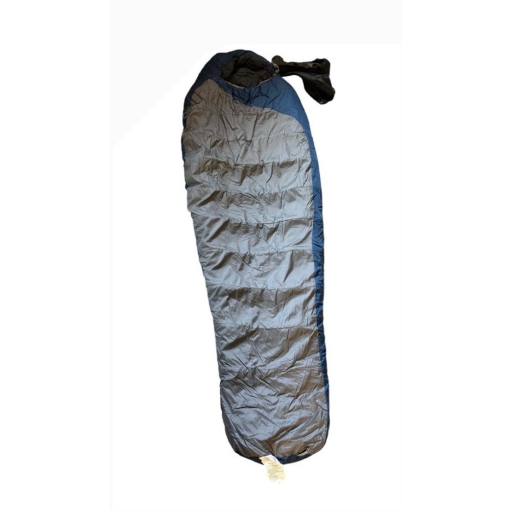 REI Polar Pod +25F Sleeping Bag Women Long Blue Grey Mummy Backpacking Camping